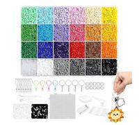 Kit de perles de sécurité pour adultes - Kit de bricolage de perles de type pixel avec outils, perles de fusion multicolores pour projets de bricolage pour et adolescents, activités en classe
