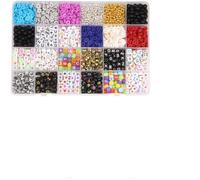 Kit De Perles D'espacement Kit de perles rondes en pierre faites à la main for bijoux(Color-01)