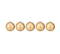 Kit de Perles en Bois, 100 Pièces de 20 Mm, Accessoires de Décoration de Ficelle, Kit de Perles Pratiques pour la Fabrication de Bijoux, Kit de Perles Dorées pour L'artisanat