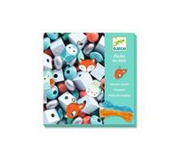 Djeco Perles en bois Petits animaux 450 perles