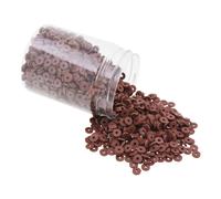 Kit de perles en p te polym re marron Mandala Crafts de 6 mm 3 000 perles rondes marron pour la fabrication de bijoux