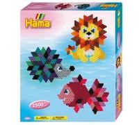 Kit de perles Hama midi : Animaux colorés Hama G