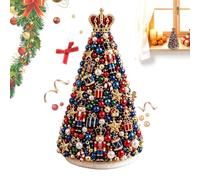 Kit de perles pour sapin de Noël à faire soi-même avec perles colorées | Mini perles de bureau faites à la main en cristal 3D - Décoration de table étincelante - Décoration de Noël - Cadeau de Noël