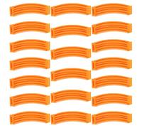 Kit de Permanente pour Cheveux Courts 20 Pièces en Plastique Orange | Bigoudis pour Racines, Usage Salon et Coiffage Quotidien, Volume , Facile à Utiliser, Lot de 20 Pièces