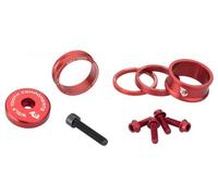 Kit de personnalisation wolf tooth anodized color kit entretoises de direction capot de direction vis de porte bidon rouge