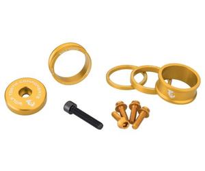 Kit de personnalisation wolf tooth anodized color kit entretoises de direction capot de direction vis de porte bidon or