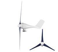 Kit de Petit Générateur éolien 1200W, Système de Charge Efficace pour Les Maisons Marines avec 3 Pales et Composants en Fibre de Nylon Durables (Blue #17)