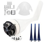 Kit de petites éoliennes 800 W, fonctionnement silencieux, haute efficacité, système d'alimentation à énergie renouvelable pour chargement domestique marin avec 3 pales en fibre (24V)