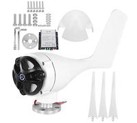 Kit de petites éoliennes 800 W, fonctionnement silencieux, haute efficacité, système d'alimentation à énergie renouvelable pour chargement domestique marin avec 3 pales en fibre (48V)