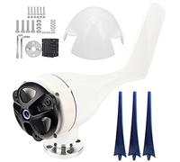 Kit de petites éoliennes 800 W, fonctionnement silencieux, haute efficacité, système d'alimentation à énergie renouvelable pour chargement domestique marin avec 3 pales en fibre (48V)