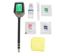 Kit de pH-mètre de sol 6 en 1 PH EC Lumière Fertilité Humidité Température Testeur numérique du sol pour jardin, pelouse, serre, soins des plantes