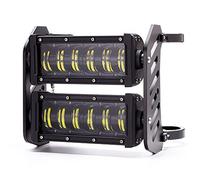 Kit de phare LED pour moto - Barre lumineuse double empilage pour fourches de 40 à 41 mm