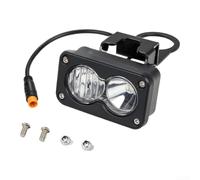 Kit de phares LED étanches pour vélo électrique Ridstar Q20, 20 W, 6000 K, feux de route avec connecteur à 3 broches, projecteur tout-terrain certifié IP pour moto tout-terrain (lumière blanche)