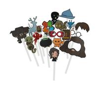 Harry Potter Kit de Photo 58 Accessoires, Décorations pour fête d'anniversaire et photomaton sur Le thème de Poudlard