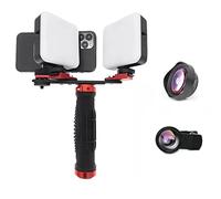Kit de Photographie Flash de Lumière de Remplissage Dentaire Outil de Photographie de Dents pour Remplir la Lumière et Prendre des Photos/Vidéos(Size:MK-016+37mm+75mm)