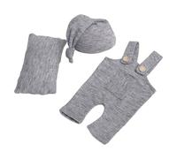 Kit de photographie mensuel pour bébé avec coussin et bonnet - Accessoires photo pour nouveau-né - Tenue de bébé pour des images inoubliables