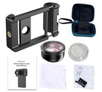 Kit de photographie mobile avec objectif macro 40 mm, filtre CPL 17 mm, support universel à clip, accessoire de prise de vue d'insectes et de bijoux, compatible avec différents téléphones