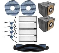 Kit de pièces d'aspirateur, avec brosse principale, brosse latérale, filtre, serpillère, sac à poussière, accessoires de nettoyage, pour Eufy X10 Pro pour Omni T2351