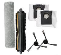 Kit de pièces de nettoyage pour aspirateur robot Mova Z5 Z5 Pro Z50 Ultra Z50 avec brosse principale, brosses latérales et chiffons en microfibre (A)