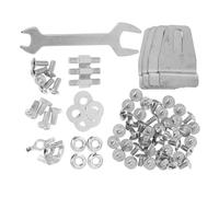 Kit de Pièces de Rechange Acier Inoxydable, pour Chauffage Extérieur | Ensemble de Quincaillerie Argenté, Installation pour Patio Heater et Outdoor Heater, Outils Essentiels Polyvalents