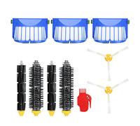 Kit de pièces de rechange, brosse de batteur flexible à poils, brosse principale, brosse latérale, kit de nettoyage de filtre, accessoires de remplacement pour robot de balayage