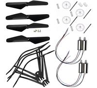 Kit de pièces de Rechange Compatible avec Drone Pliable LS11, Compatible avec Les hélices Pliables HJ28, Cadre de Protection, Bras, Engrenages de Moteur(TYPE1 KIT)