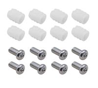 Kit de pièces de rechange compatible avec IKEA 102267 et 105163 - Vis et douille filetée en plastique M6 - Diamètre 11 x 13 mm - Connecteur pour Malm, Hemnes, SLÄKT