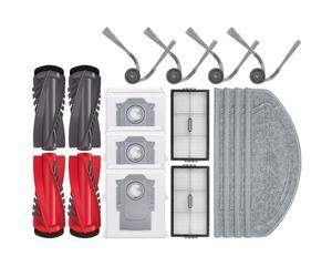 Kit de pièces de rechange compatible avec Roborock G30S PRO et Roborock Saros 20 - Brosses, Filtres, Sacs et Chiffons