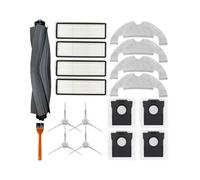 Kit de pièces de rechange for aspirateur robot Dreame D10 Plus Gen 2, brosse principale, brosse latérale, filtre HEPA, chiffon de nettoyage, sac à poussière