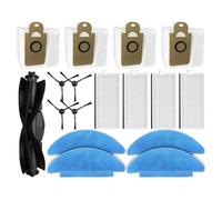 Kit de pièces de rechange mis à jour compatibles avec RoboJet X-One 2 Pro: brosses principales et latérales, filtre HEPA, chiffon de nettoyage, sac à poussière