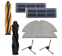 Kit de pièces de rechange pour aspirateur Dreame pour Mova E30 Pro avec brosse principale, brosses latérales, filtres et serpillères, installation facile (A)