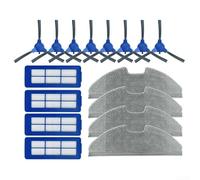 Kit de pièces de rechange pour aspirateur Eufy pour Robovac G10/G20/G30, comprend une brosse à rouleau principale, des brosses latérales, des filtres, des chiffons et un couvercle de brosse pour une