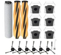 Kit de pièces de rechange pour aspirateur Mova Z60 Ultra avec 2 brosses principales en caoutchouc et 6 sacs à poussière, y compris balai et brosses