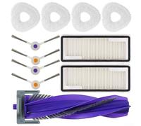 Kit de pièces de rechange pour aspirateur Narwal Freo X, Freo pour Ultra, J4 et J4 Lite : brosses latérales, serpillères, filtre et brosse centrale (lot de 4)
