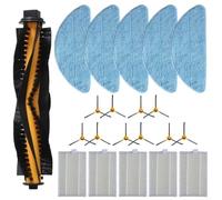 Kit de pièces de rechange pour aspirateur robot Aeno ARC0002S ARC0003S, brosses latérales, brosse à rouleau, chiffon de nettoyage et filtre (lot de 21)