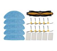 Kit de pièces de rechange pour aspirateur robot Aeno Rc2s Arc0002s Rc3s Arc0003s avec rouleau, brosses latérales principales, filtres et serpillères B(B)
