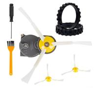 Kit de pièces de rechange pour aspirateur robot avec brosse latérale, module moteur, roues antidérapantes, outil de nettoyage et brosse pour 500 600