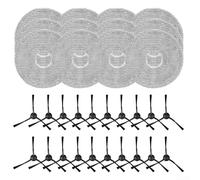 Kit de pièces de rechange pour aspirateur robot - Brosses latérales et chiffon de nettoyage compatibles avec EVERYBOT pour Q7 pour un nettoyage efficace du sol et un retrait de la poussière