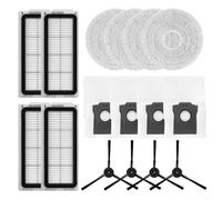 Kit de pièces de rechange pour aspirateur robot Cecotec X50/X-Treme avec brosses latérales en nylon, chiffons en microfibre, papier filtre et sacs à poussière pour un nettoyage efficace des bords et