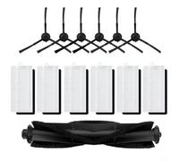 Kit de pièces de rechange pour aspirateur robot compatible avec Honiture pour Q6 Pro, Laresar pour L6 Pro, y compris brosse principale, brosses latérales et filtres pour l'entretien