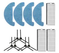 Kit de pièces de rechange pour aspirateur robot DomoOVA DRV80 Animal avec 3 filtres + 6 brosses latérales + 4 chiffons