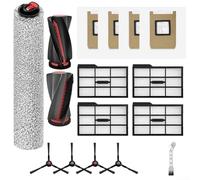 Kit de pièces de rechange pour aspirateur robot Eufy pour Omni E25 E28 comprenant une brosse à rouleau, un balai serpillère, 4 filtres, 4 sacs, 4 brosses latérales et une brosse de nettoyage (filtres