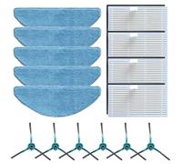 Kit de pièces de rechange pour aspirateur robot MEDION X41 SW/X42 SW+ : filtres, brosses latérales, serpillères