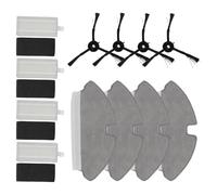 Kit de pièces de rechange pour aspirateur robot Mova M1 et Trouver M1 avec brosse latérale, pour filtre HEPA de rechange et chiffons en microfibre (A)