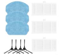 Kit de pièces de rechange pour aspirateur robot Nedis WIFIVCB01, pièces de rechange 3 filtres + 3 serpillères + 4 brosses latérales