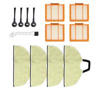 Kit de pièces de rechange pour aspirateur robot Shark - Filtre, brosse latérale, chiffon de nettoyage compatible avec RV2410WD/RV2610WD/RV2610WA/AI pour Ultra 2 en 1 Mo