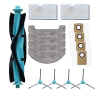 Kit de pièces de rechange | pour aspirateur robot VCR S6 Plus | y compris brosse principale, filtre, lingettes serpillères, sacs à poussière, brosses latérales | lingettes de nettoyage de sol (A)