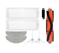 Kit de pièces de rechange pour aspirateur robot ZACO M1S, comprend 1 brosse à rouleau, 2 brosses latérales, 2 filtres, 2 chiffons et 1 outil de nettoyage