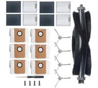 Kit de pièces de rechange pour aspirateurs robots Eufy L60, L60 Hybrid, L60 SES et L50 Series - Brosse principale, 4 brosses latérales, 6 filtres, 4 chiffons de serpillère, tournevis