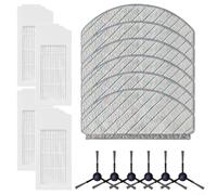 Kit de pièces de rechange pour Bosch Spotless + BCRD1W/Advanced + BCRD2W, filtre lingettes, brosses latérales, microfibre nylon, pour animaux domestiques et enfants (B)